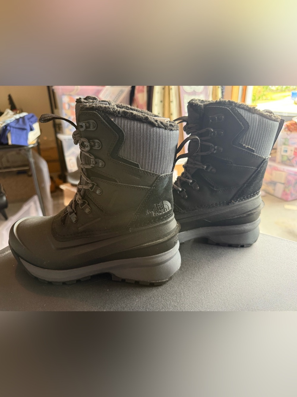The North Face Women's  Black Winter Lace-Up Boots